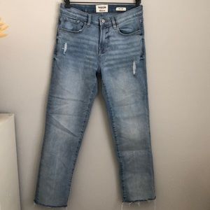 High rise slim jeans